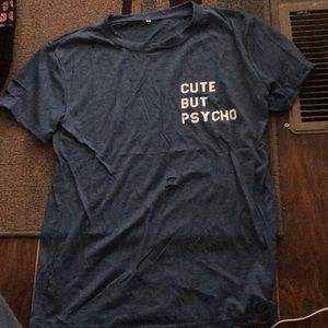 Purposely ripped cute but psycho t shirt